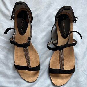 Anne Klein Black Wedge Heels